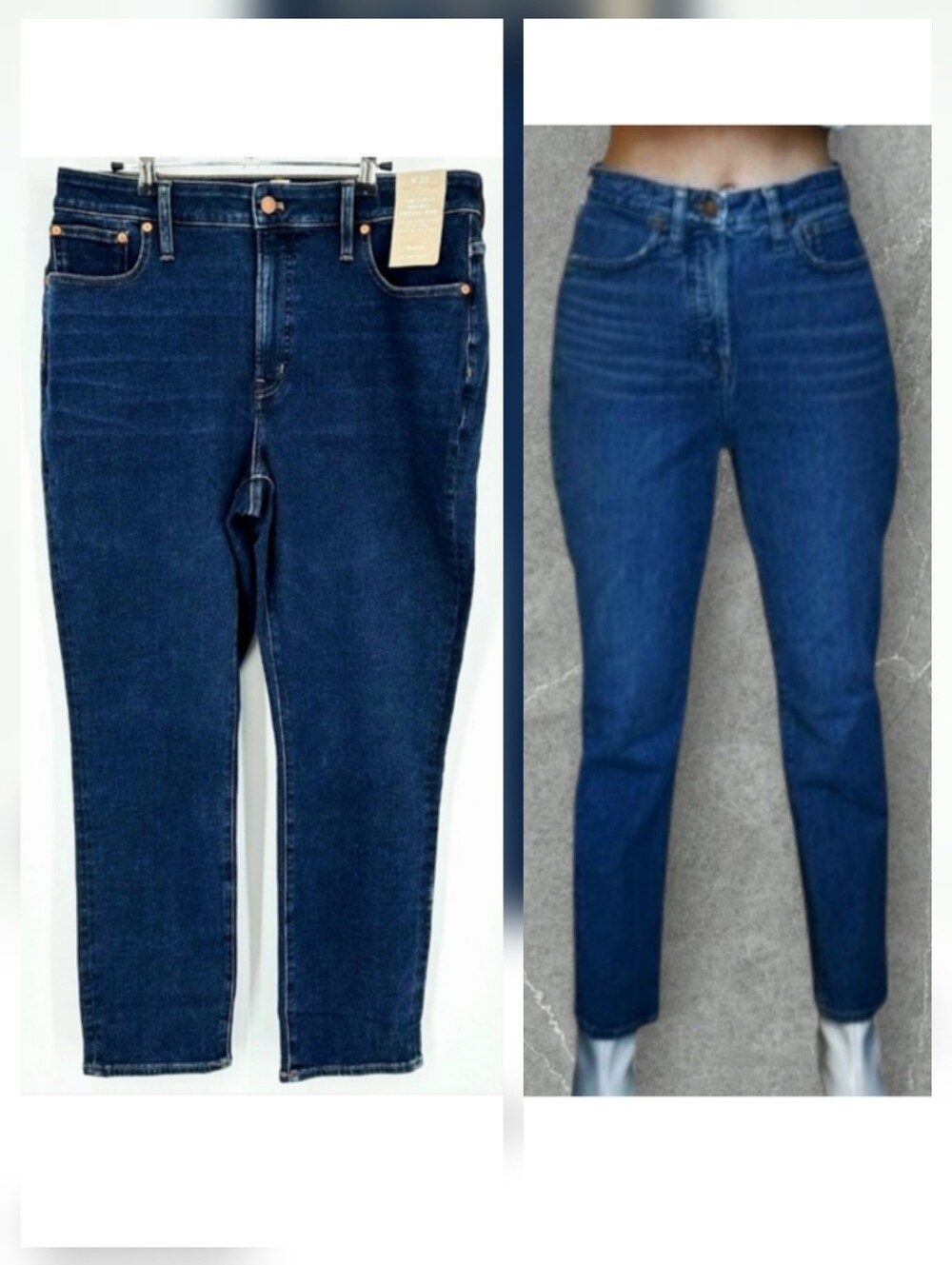 Madewell Curvy Perfect Vintage Smoothing Highrise Jeans